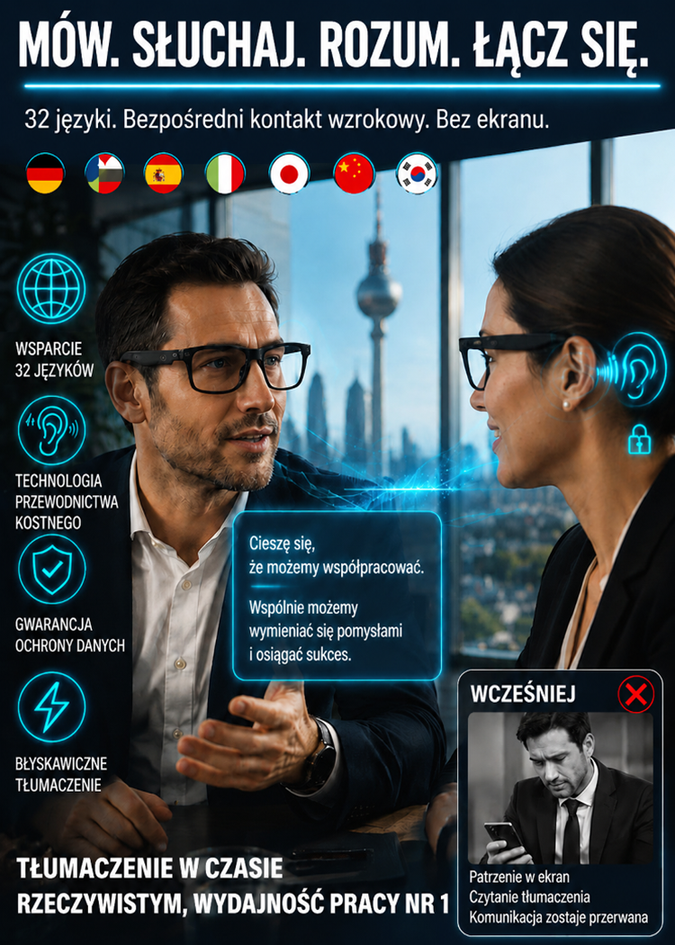 Koniec z ręcznym dobieraniem dioptrii! AI Inteligentne okulary automatycznie dostosowują wzrok！
