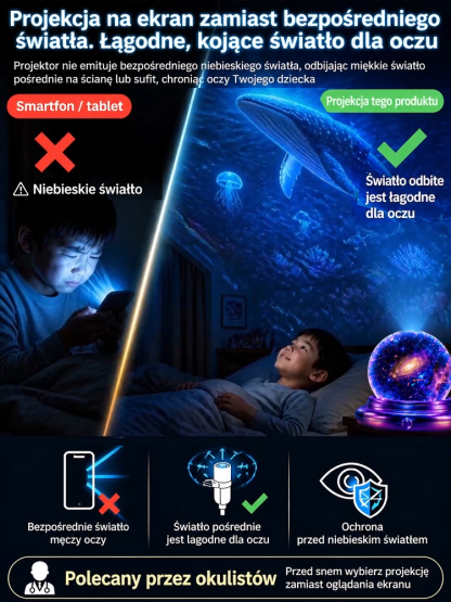 Bestseller 2026! Projektor oceaniczny wyczarowuje podwodny świat!