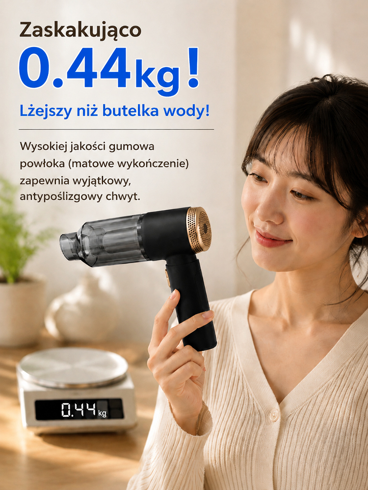 🚗🏠 Jedno urządzenie do samochodu i do domu! Bezprzewodowy odkurzacz 32 000 Pa (-50%) 