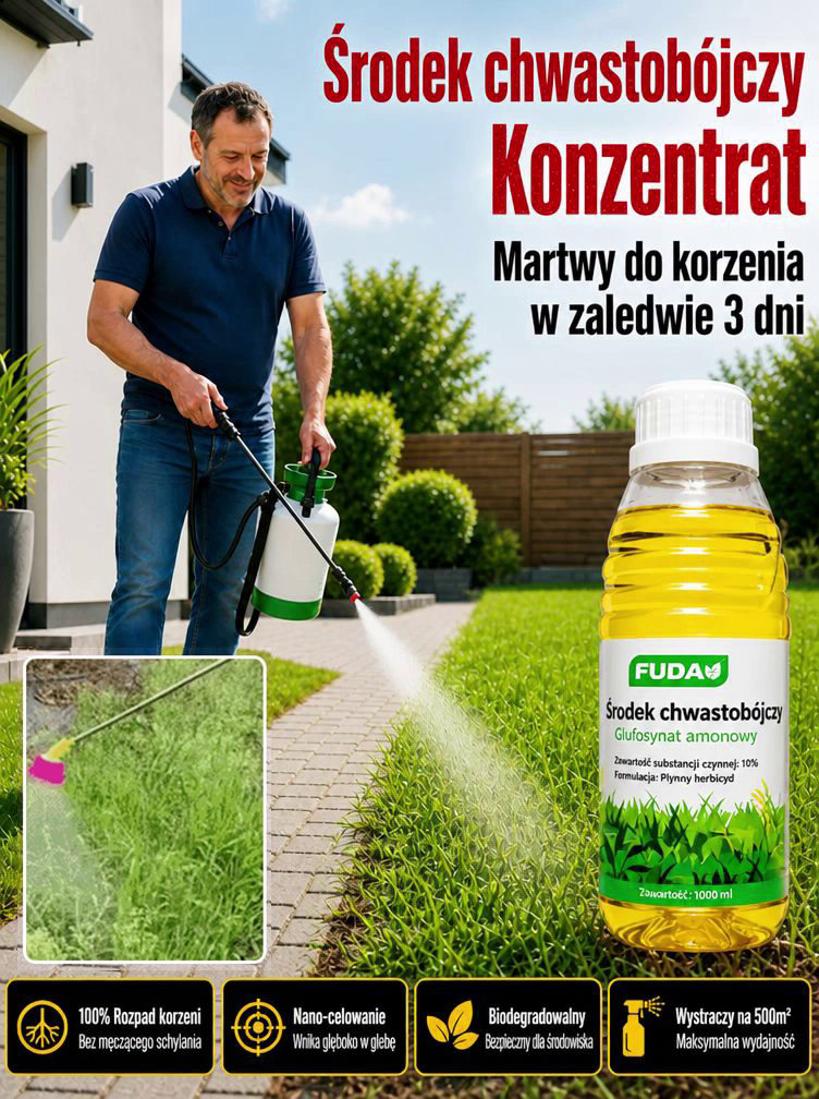 Wyrywanie chwastów na klęczkach to przeszłość! Ekologiczny preparat bez glifosatu (-50%)