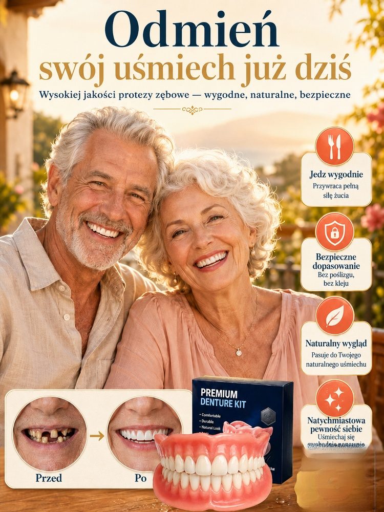 🦷Promocja -50%! Nakładka Stomatologiczna Zapewnia Natychmiastowy Piękny Uśmiech!