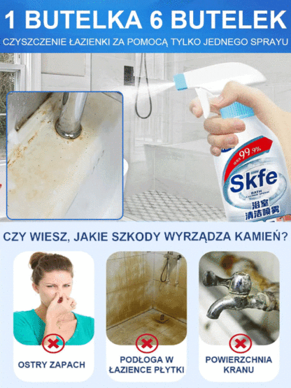 Aktywny spray czyszczący usuwa brud bez szorowania!