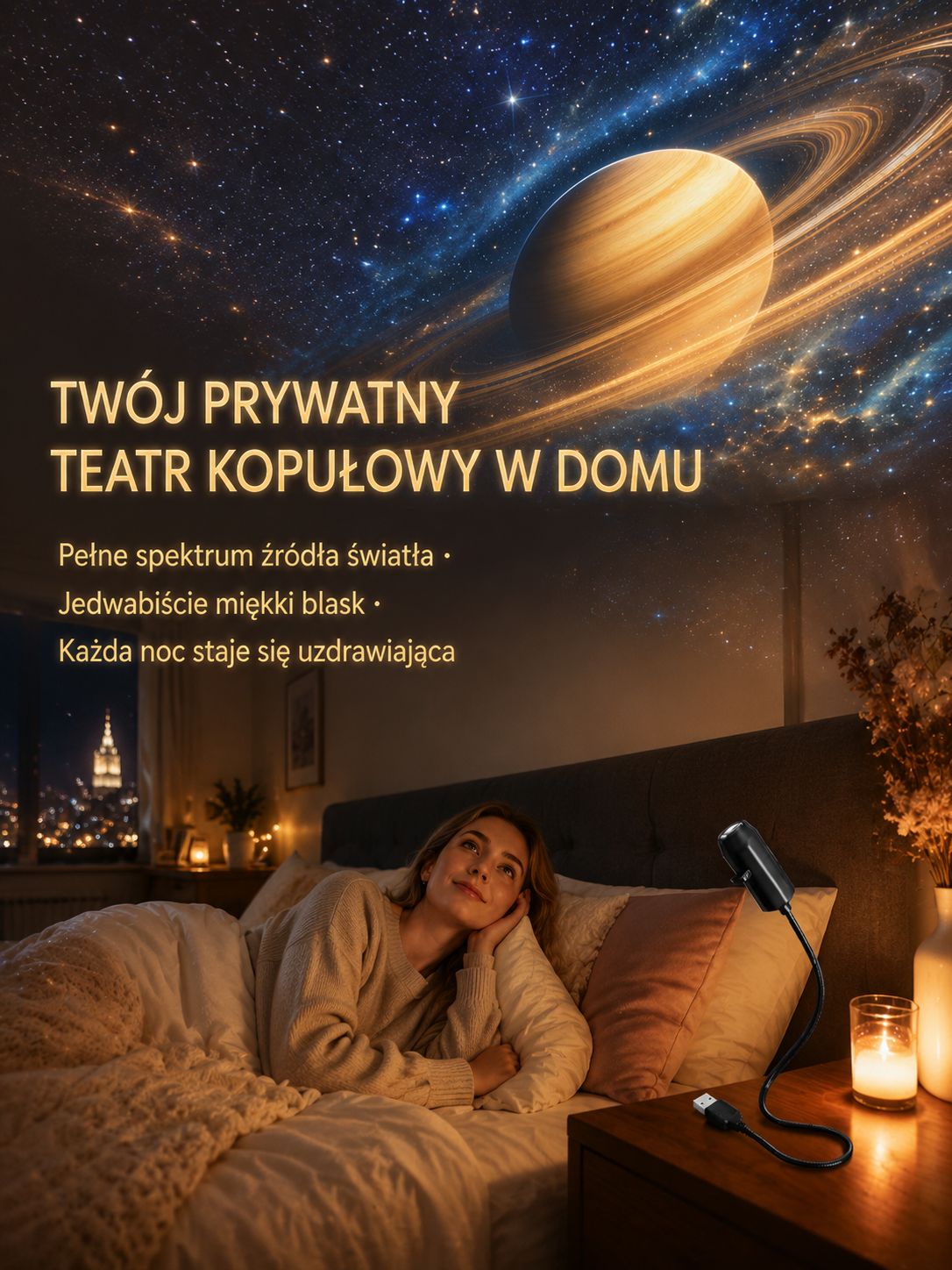 Hity Cenowe! Immersyjny projektor 2w1 zmienia pokój w bajkowy świat!