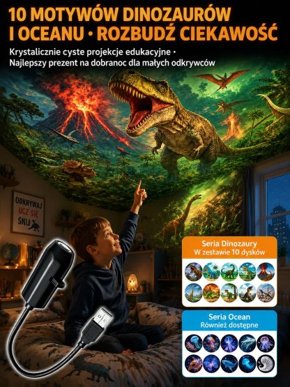 Hity Cenowe! Immersyjny projektor 2w1 zmienia pokój w bajkowy świat!