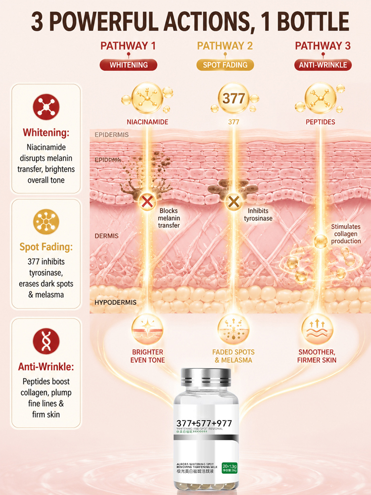 【3 in 1】Whitening, Anti-Blemish and Anti-Wrinkle Essence【See visible results in just 5 days!】【💯We Promise: If Ineffective, We Offer a 10x Refund!💯】