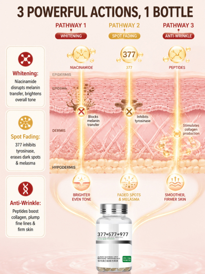 【3 in 1】Whitening, Anti-Blemish and Anti-Wrinkle Essence【See visible results in just 5 days!】【💯We Promise: If Ineffective, We Offer a 10x Refund!💯】
