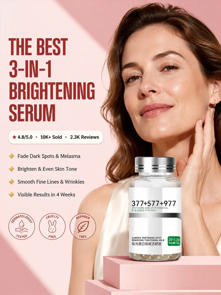 【3 in 1】Whitening, Anti-Blemish and Anti-Wrinkle Essence【See visible results in just 5 days!】【💯We Promise: If Ineffective, We Offer a 10x Refund!💯】