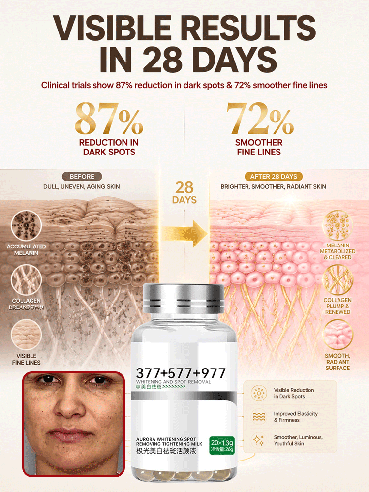【3 in 1】Whitening, Anti-Blemish and Anti-Wrinkle Essence【See visible results in just 5 days!】【💯We Promise: If Ineffective, We Offer a 10x Refund!💯】