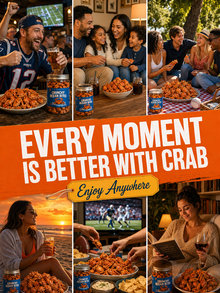 【Buy 1 Get 1 Free for a Limited Time!】Crispy and ready-to-eat spicy crab caught from deep sea，High in Protein, Low in Sodium，Suitable for everyone!