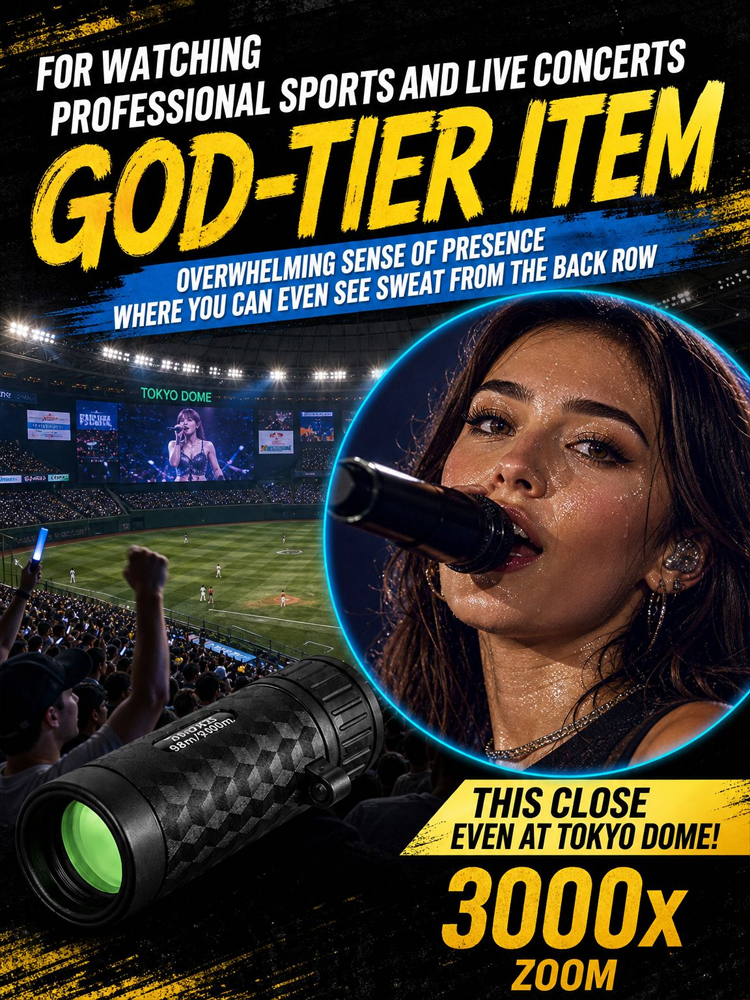 【Watch what you want, anytime, anywhere!】High Magnification Night Vision Monocular，Sold globally in over 120 countries, with cumulative sales exceeding one million units and over 50,000 genuine user reviews boasting a 98% positive rating.