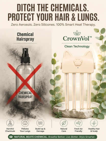 Celebrity makeup artists are using it! Instantly adds volume to the roots in 3 seconds, easily creating a natural high crown without hairspray!