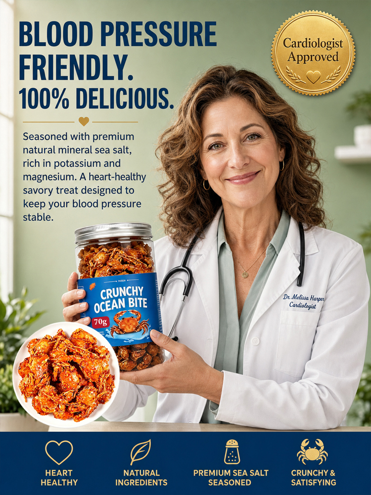 【Buy 1 Get 1 Free for a Limited Time!】Crispy and ready-to-eat spicy crab caught from deep sea，High in Protein, Low in Sodium，Suitable for everyone!