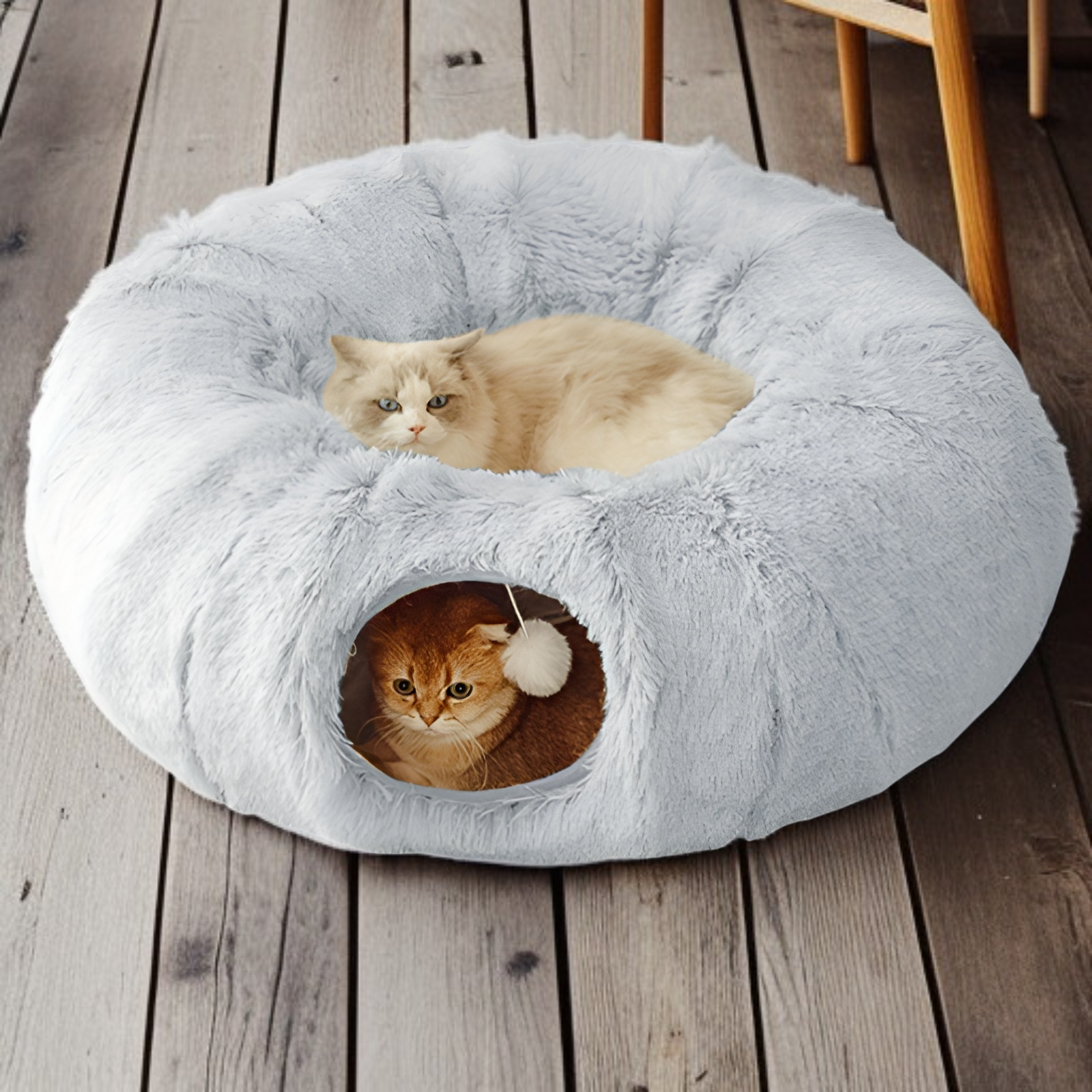 Multifunctional cat tunnel and nest for indoor cats