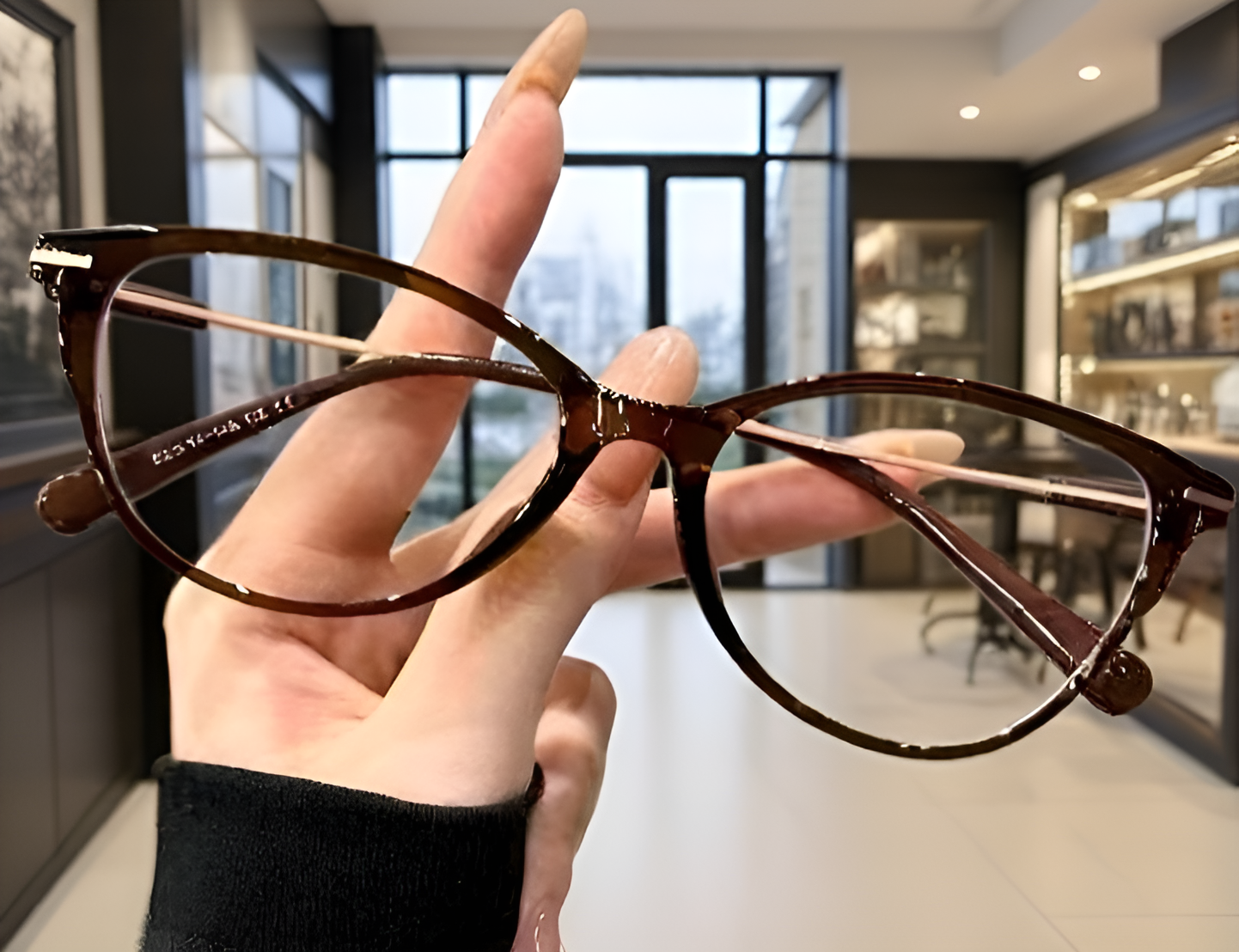 Comfortable and lightweight reading glasses on a book