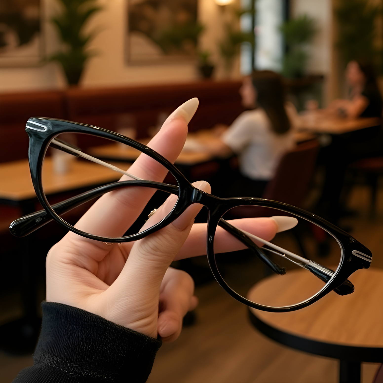 Stylish cat eye frame design for women