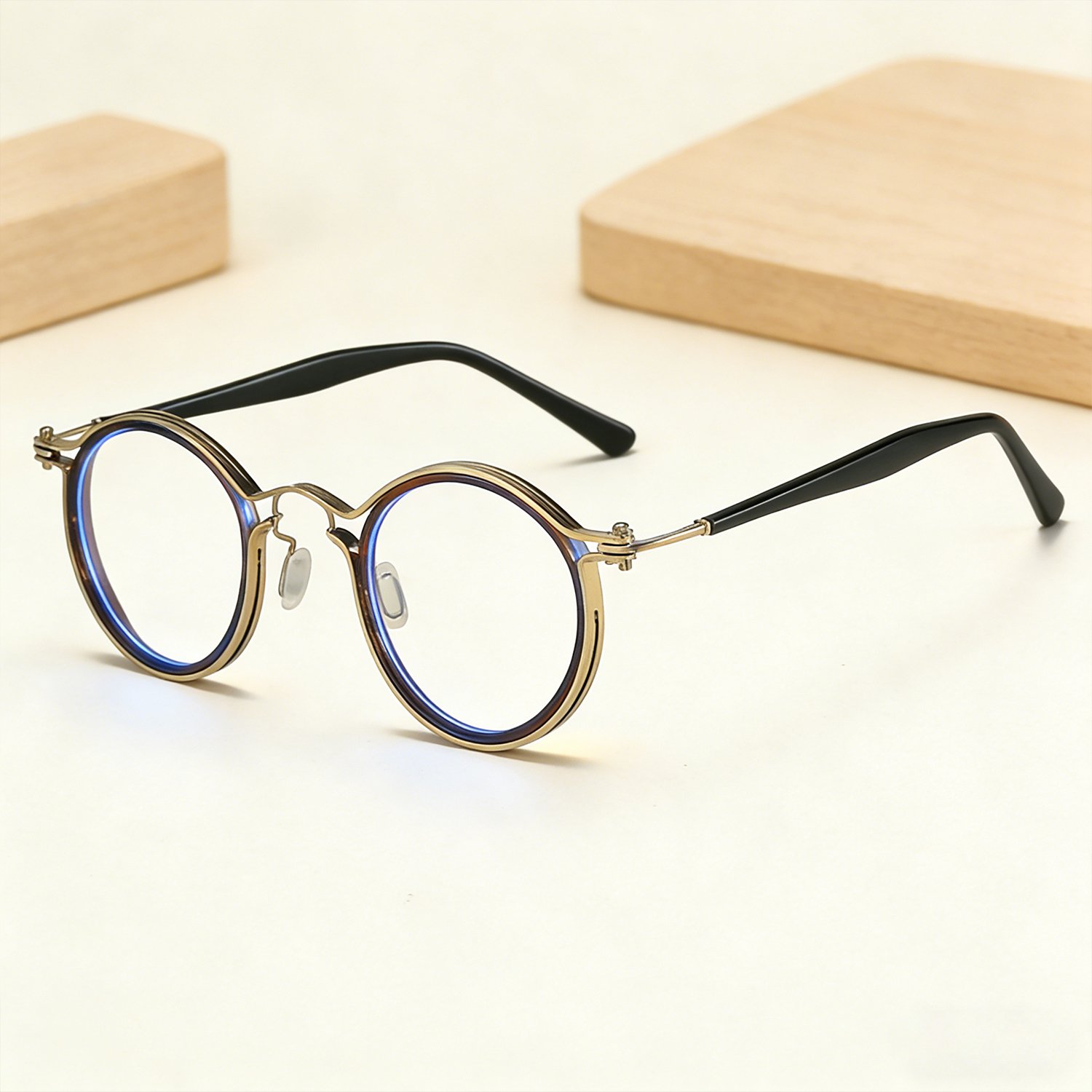 Unisex retro eyeglasses for myopia correction