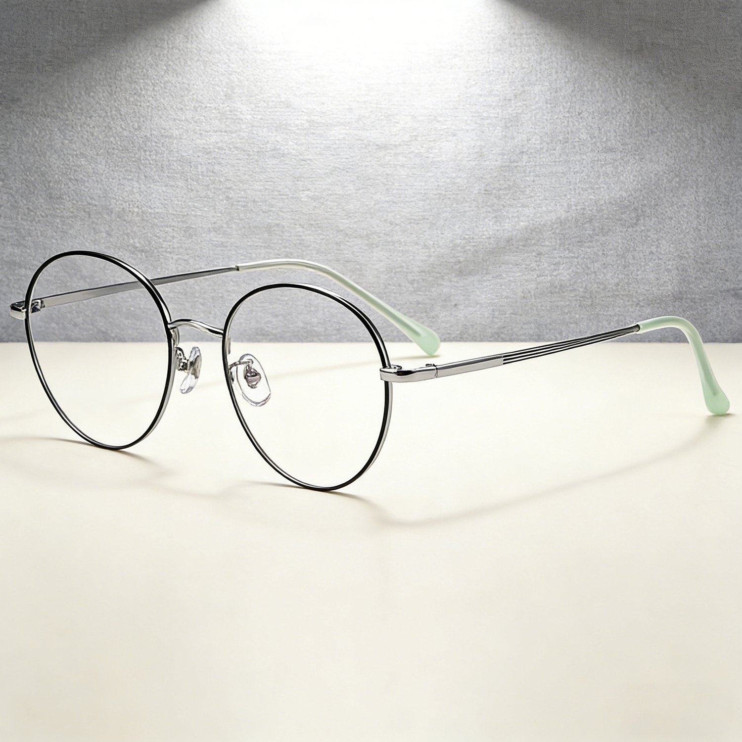 Women's lightweight titanium alloy prescription eyeglasses