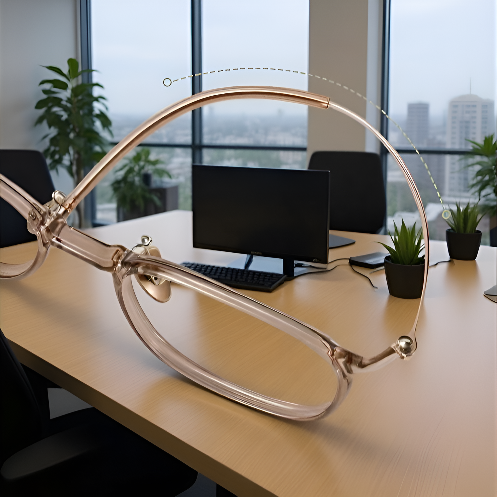 Fashionable frames for women with blue light protection