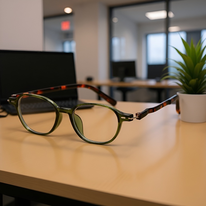 Ultra light reading glasses side view showing slim frame
