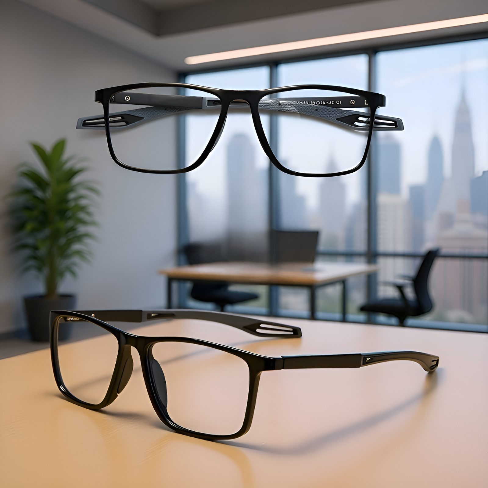 Comfortable nose pads on reading glasses