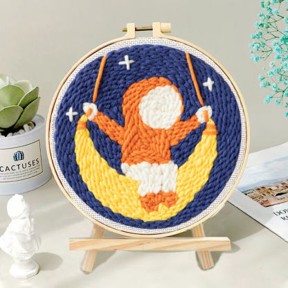 【Free Tool Kit Included】Home-Style DIY Embroidery Cross-Stitch Kit — Includes Cotton Fabric, Pattern Chart, Needles, Threads, and More.Comes with Free Embroidery Tutorials and Features Designs Perfect for Home Décor