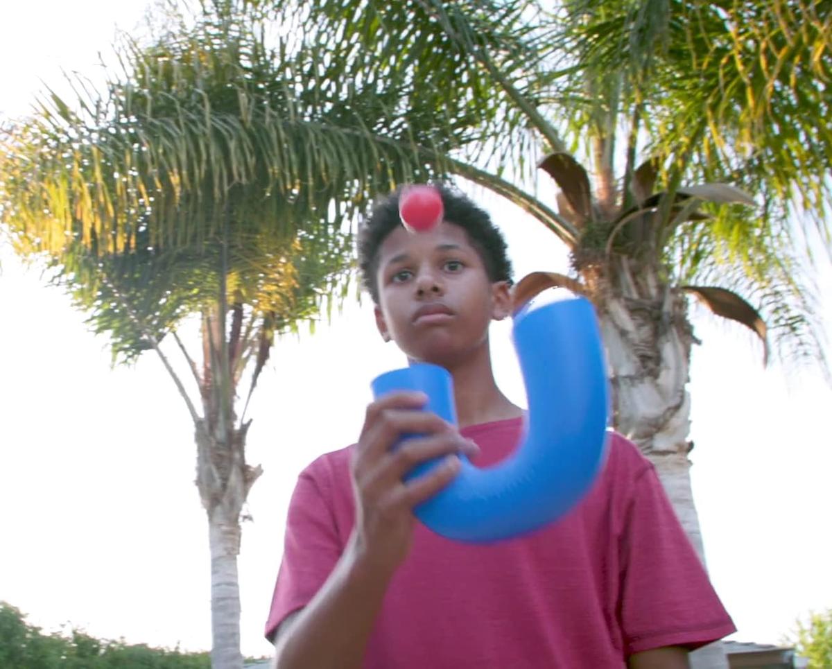 Pindaloo Skill Game Tube Toy with 2 Balls for Kids Teens & Adults Fun Indoor Outdoor Activity for Parties Gifts & Travel Boosts Hand Eye Coordination Motor Skills Juggling Great Gift Idea for Boys Girls Teenagers