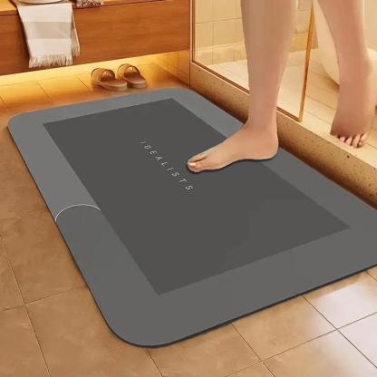 Bathroom Mat – Premium Quick-Dry, Ultra-Absorbent, Thin Diatomite Bath Mat