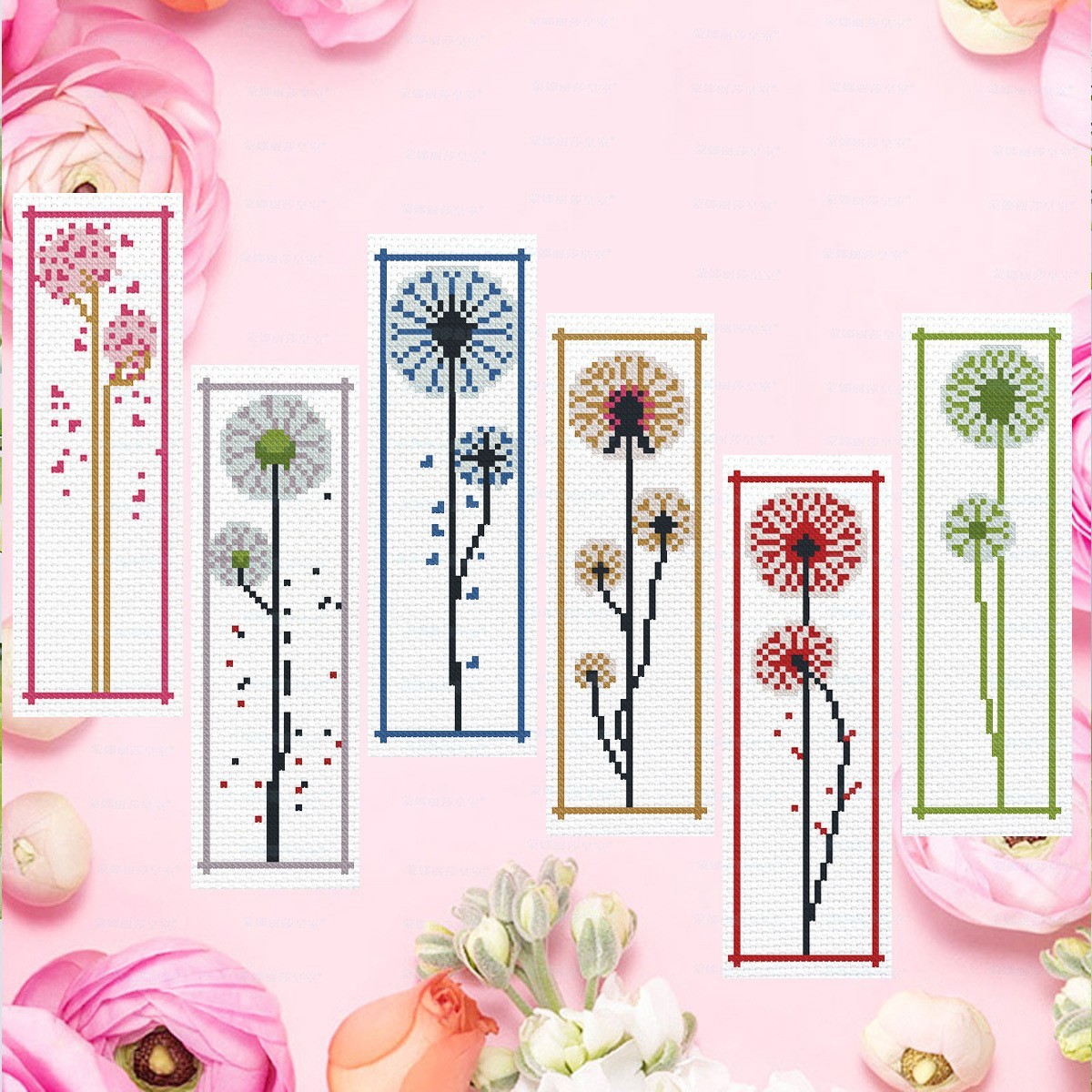 11-Piece DIY Embroidery Bookmark Set — Multiple Designs Available, Includes Free Tool Kit and Tutorials