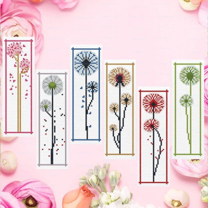 11-Piece DIY Embroidery Bookmark Set — Multiple Designs Available, Includes Free Tool Kit and Tutorials