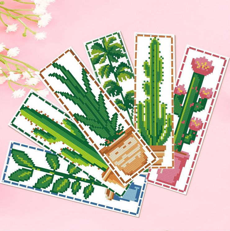 11-Piece DIY Embroidery Bookmark Set — Multiple Designs Available, Includes Free Tool Kit and Tutorials