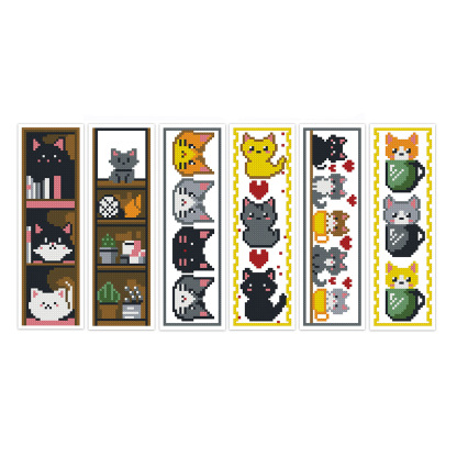 11-Piece DIY Embroidery Bookmark Set — Multiple Designs Available, Includes Free Tool Kit and Tutorials