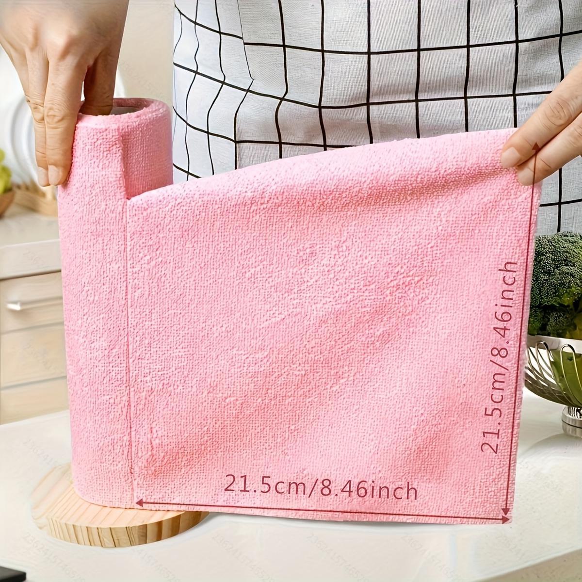 30 Pcs/Roll Reusable Microfiber Cleaning Cloths Super Absorbent, Suitable for Kitchen & Home Use gray