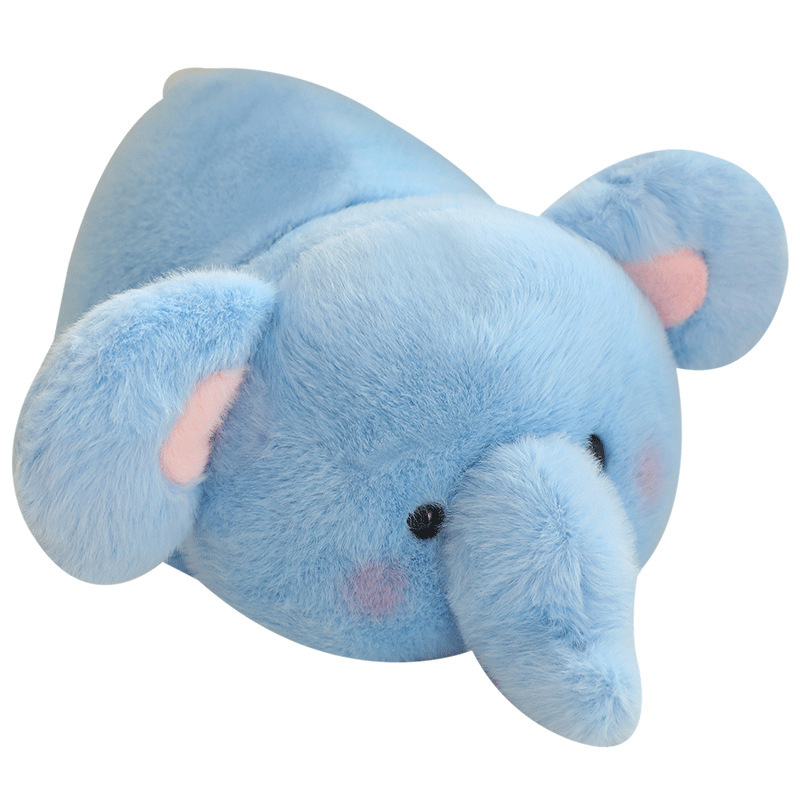 Genuine flipping giant panda tummy doll transformed into simulated penguin elephant rabbit raccoon plush toy gift