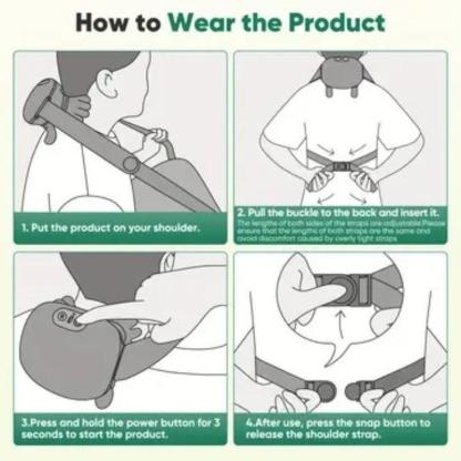 Electric Neck & Shoulder Massager, Deep Tissue Massage Pad, Suitable for Neck, Shoulders, Back, and Arms, Ideal Gift for Home, Office, and Travel