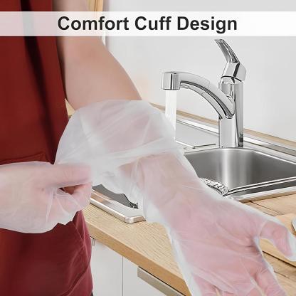 10Pairs Long Gloves for Cleaning - Extra Long Disposable Cleaning Gloves 23.6 Inches Reusable Long Sleeve Gloves Waterproof for Kitchen Cooking Household Dishwashing