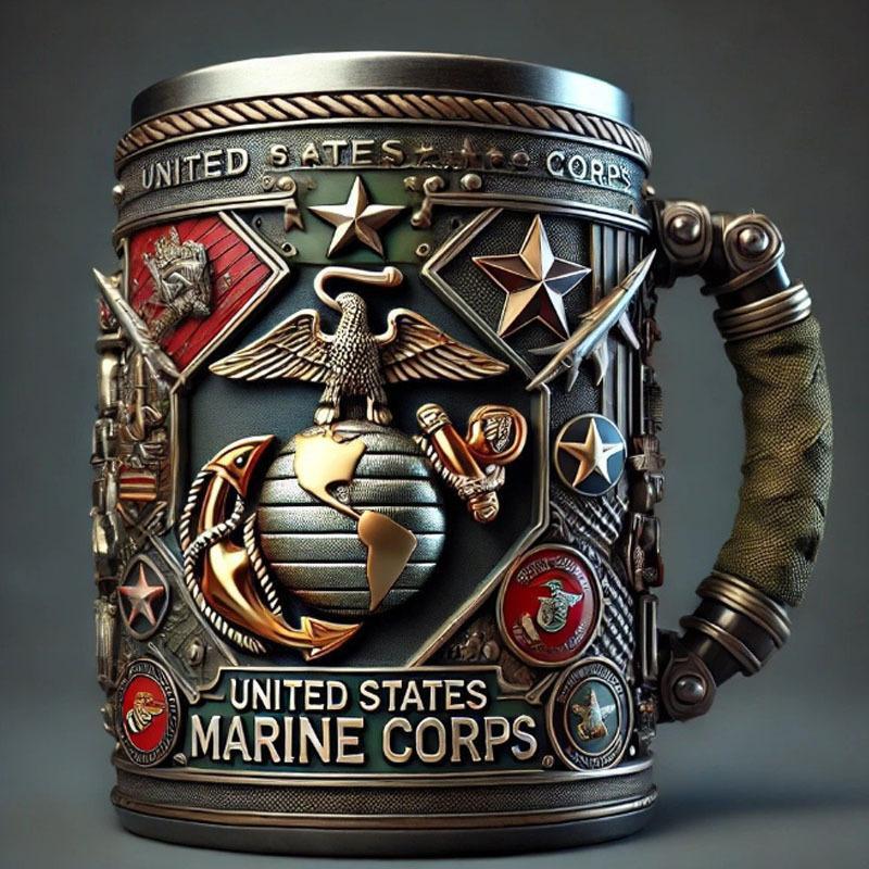 3D Printed Military Coffee Mug – Veteran Gift