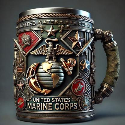 3D Printed Military Coffee Mug – Veteran Gift