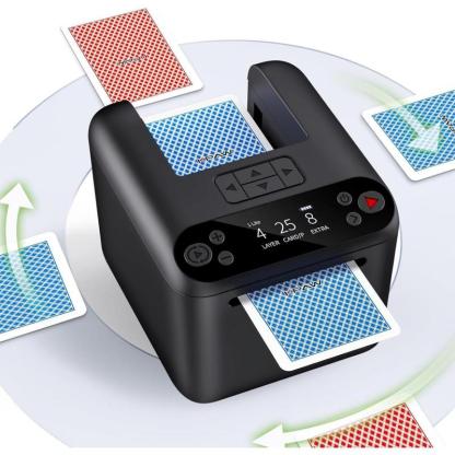 Rechargeable Automatic Card Dealer (1-3 Decks) – Perfect for Texas Hold'em, Blackjack, Bridge, and Family Game Night