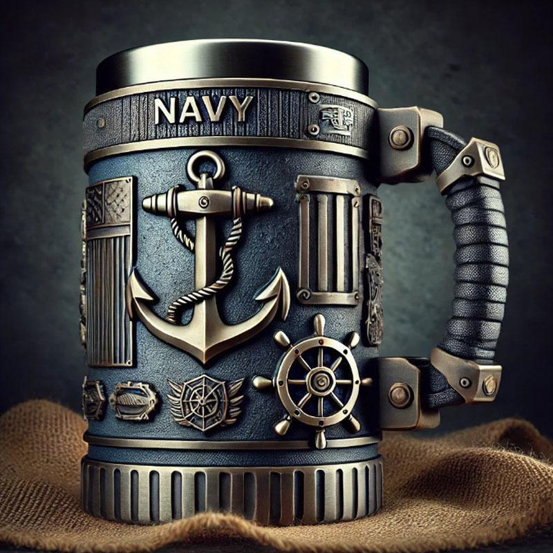 3D Printed Military Coffee Mug – Veteran Gift
