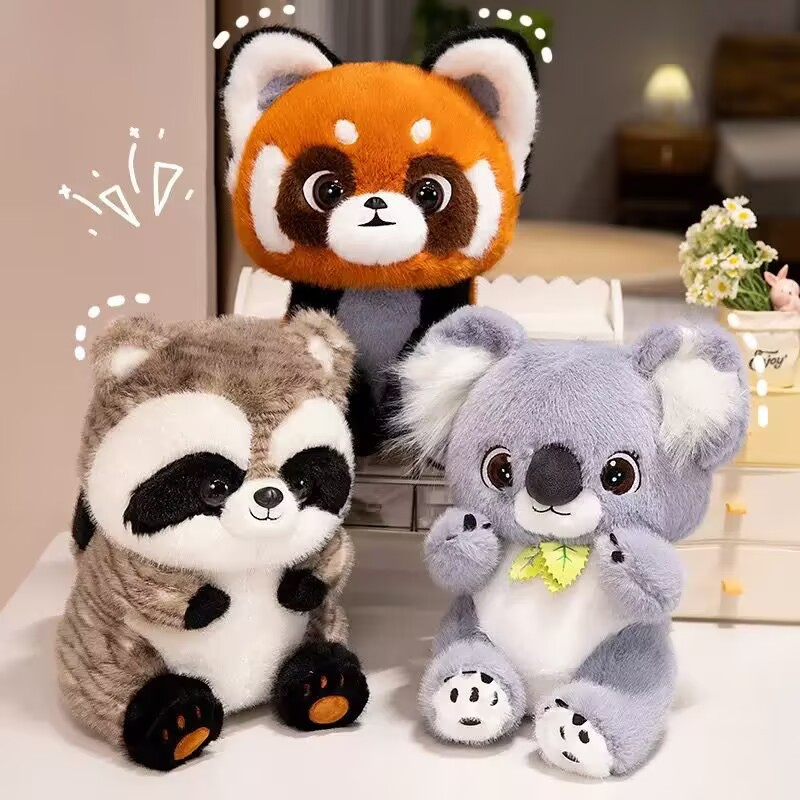 New cute koala raccoon series plush toy doll