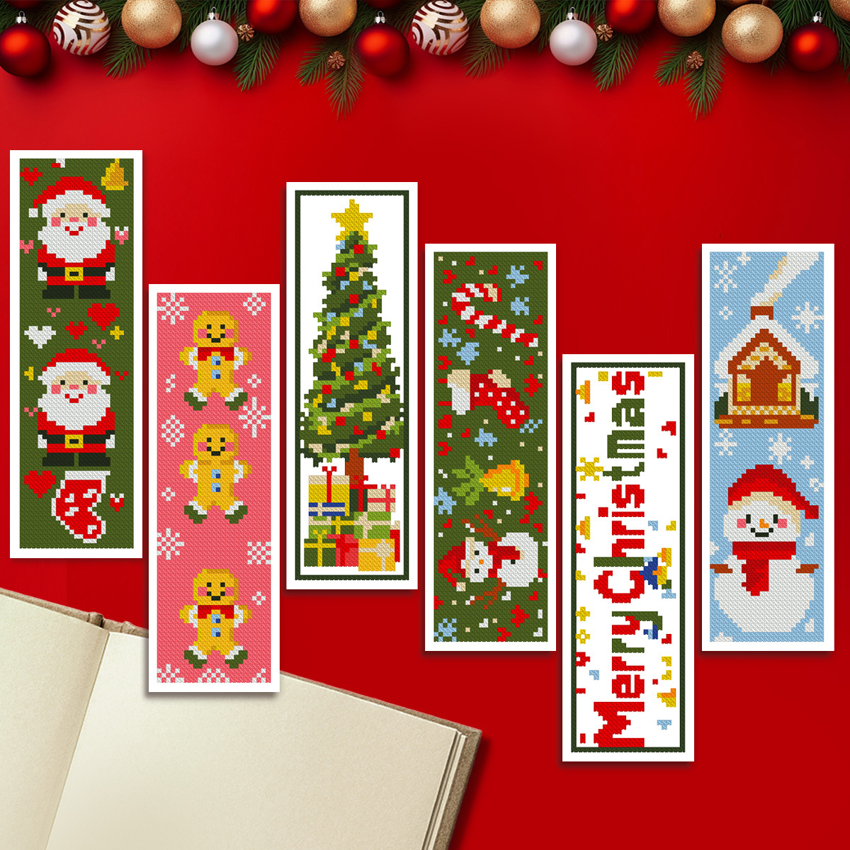 11-Piece DIY Embroidery Bookmark Set — Multiple Designs Available, Includes Free Tool Kit and Tutorials