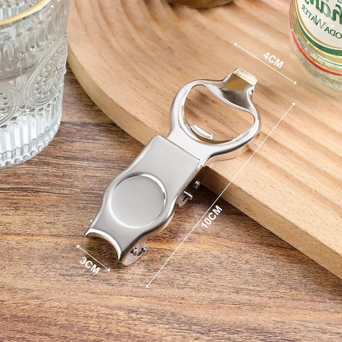 2-in-1 Bottle Opener & Sealer (for Glass Beer Bottles), Soda Bottle Opener & Sealer, Stainless Steel Beer Bottle Opener