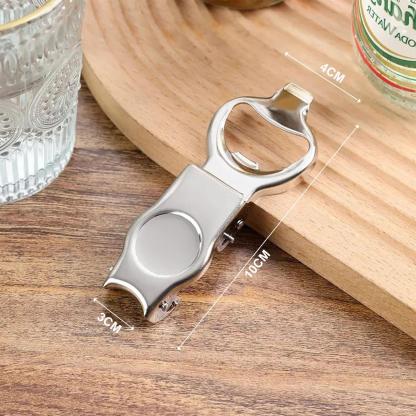 2-in-1 Bottle Opener & Sealer (for Glass Beer Bottles), Soda Bottle Opener & Sealer, Stainless Steel Beer Bottle Opener