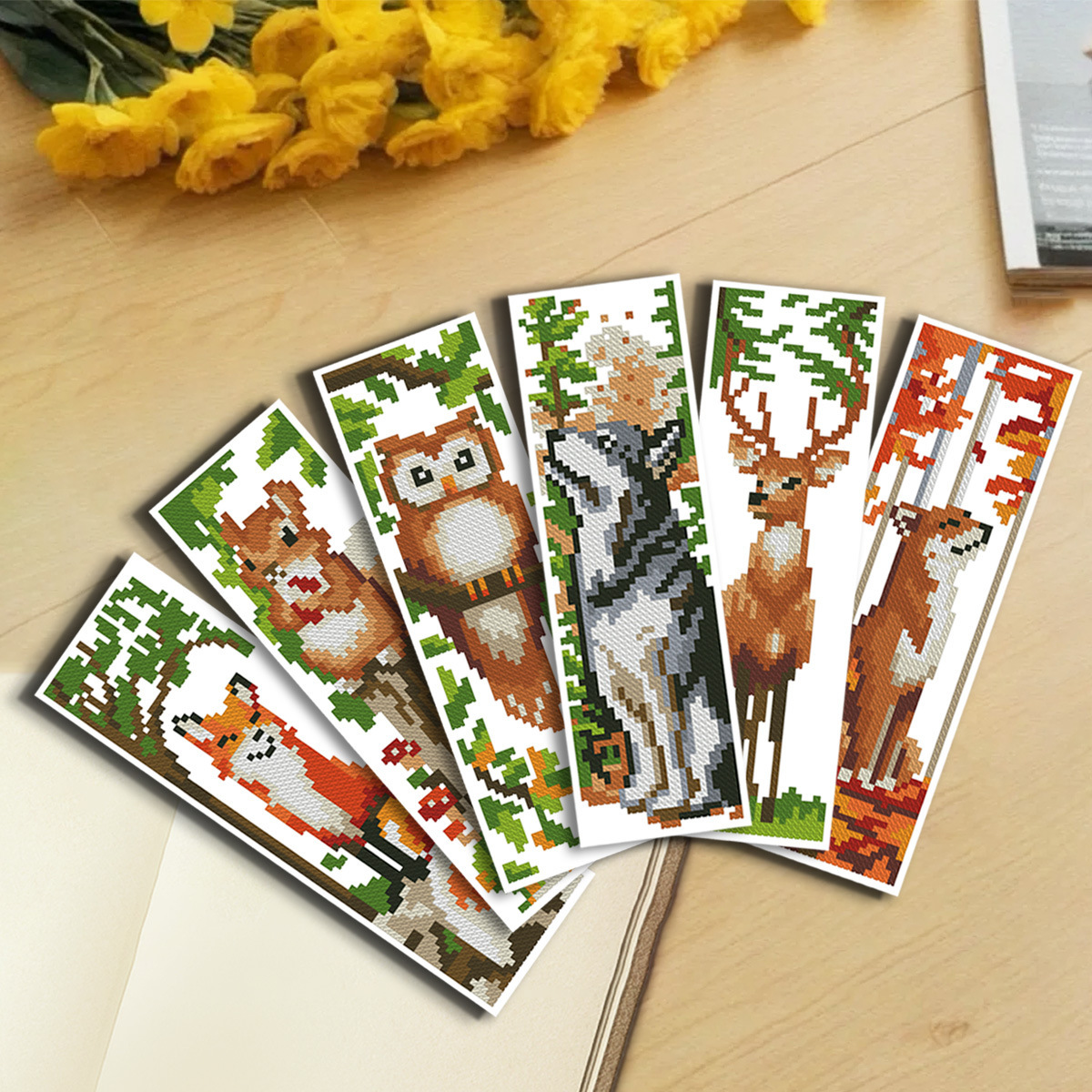 11-Piece DIY Embroidery Bookmark Set — Multiple Designs Available, Includes Free Tool Kit and Tutorials