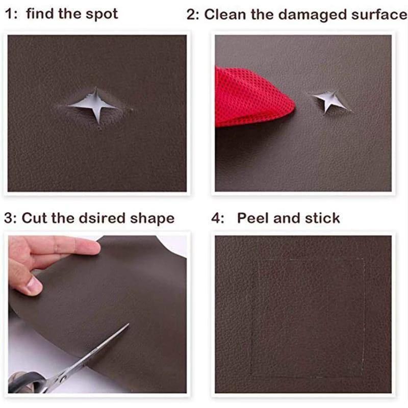 Extra-large 50*137cm self-adhesive leather repair patch.Lasts three years.Suitable for leather sofas, furniture, car seats, office chairs, motorcycle seats.