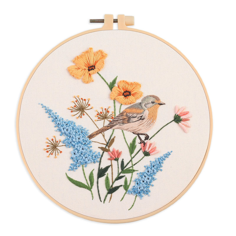 【Free Tool Kit】DIY Animal Embroidery Cross-Stitch Kit Includes cotton fabric, pattern, needles, threads, and more.Free tutorials included, perfect for home décor.