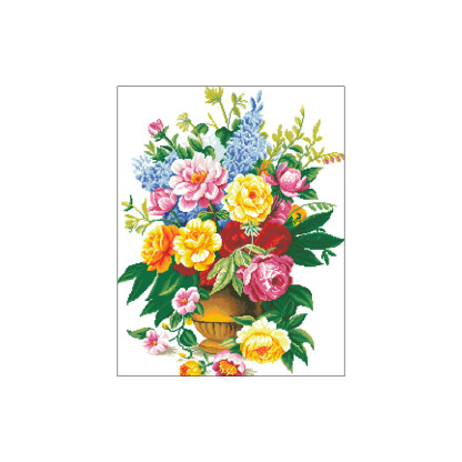 【Free Embroidery Tool Kit Included】Best-Selling Floral Embroidery DIY Kit, Plant Pattern Cross-Stitch, Perfect for Dining Room, Living Room, and Bedroom Décor, Includes Embroidery Tutorial