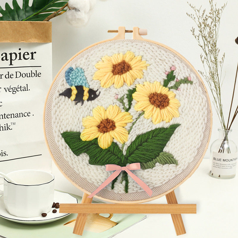 【Free Tool Kit Included】Home-Style DIY Embroidery Cross-Stitch Kit — Includes Cotton Fabric, Pattern Chart, Needles, Threads, and More.Comes with Free Embroidery Tutorials and Features Designs Perfect for Home Décor