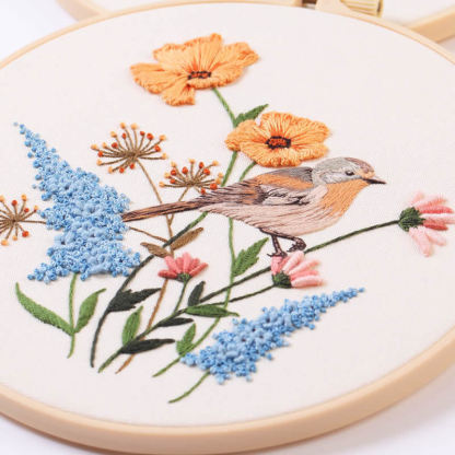 【Free Tool Kit】DIY Animal Embroidery Cross-Stitch Kit Includes cotton fabric, pattern, needles, threads, and more.Free tutorials included, perfect for home décor.