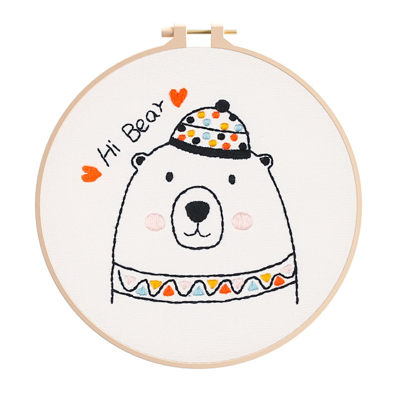 Valentine’s Day Gift – DIY Animal Embroidery Kit, Hand-Stitch a Meaningful Gift, Show Your Love with a Thoughtful Handmade Keepsake